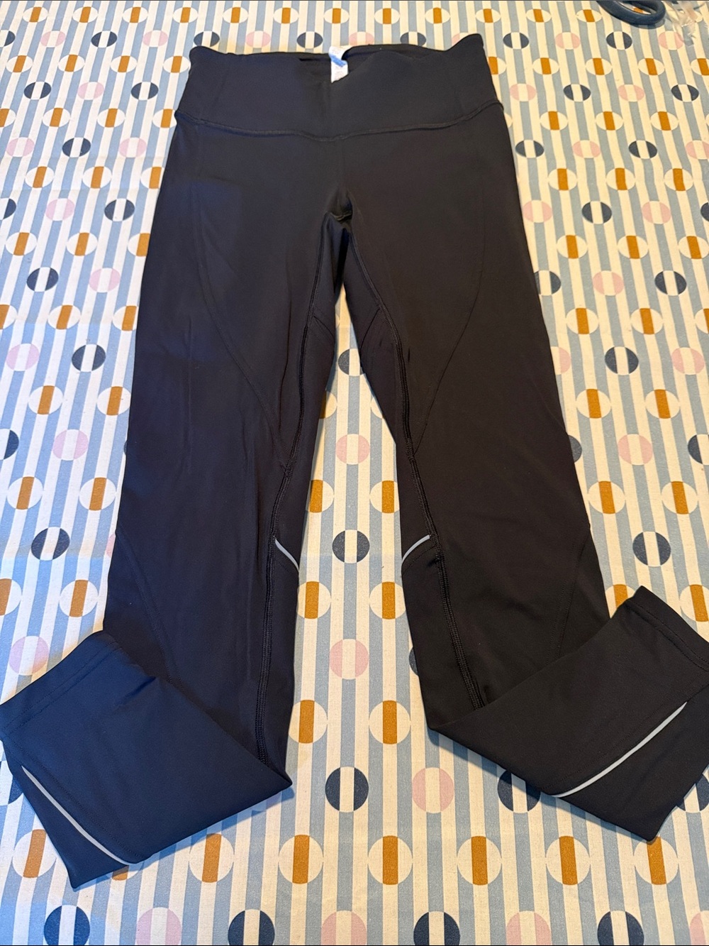 lululemon athletica Black Reflective-Trim Leggings